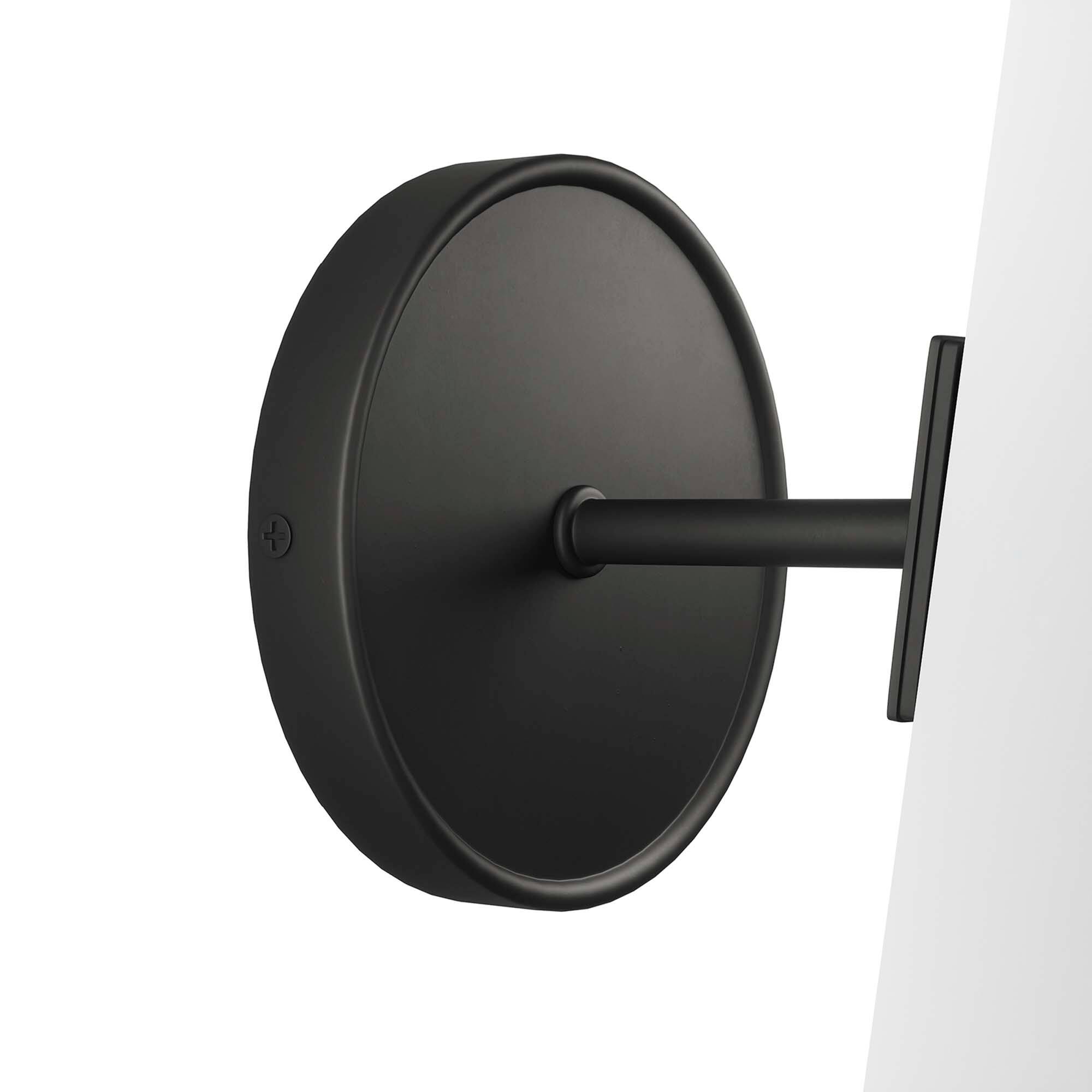 Alt View 4. Modway - Beacon 1-Light Wall Sconce by Modway - Opal Black.