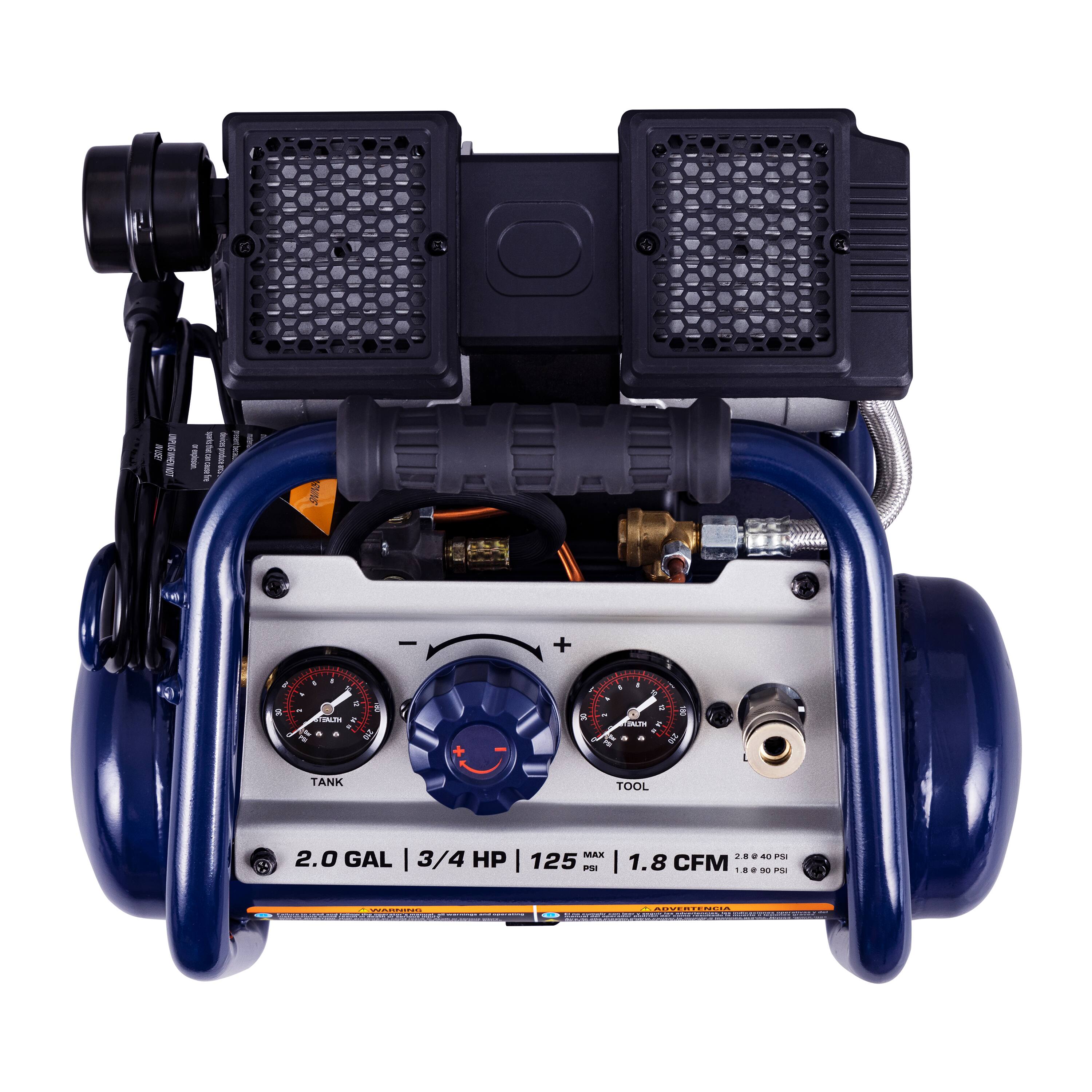 2.0 GAL | 3/4 HP | 125 PSI | 1.8 CFM