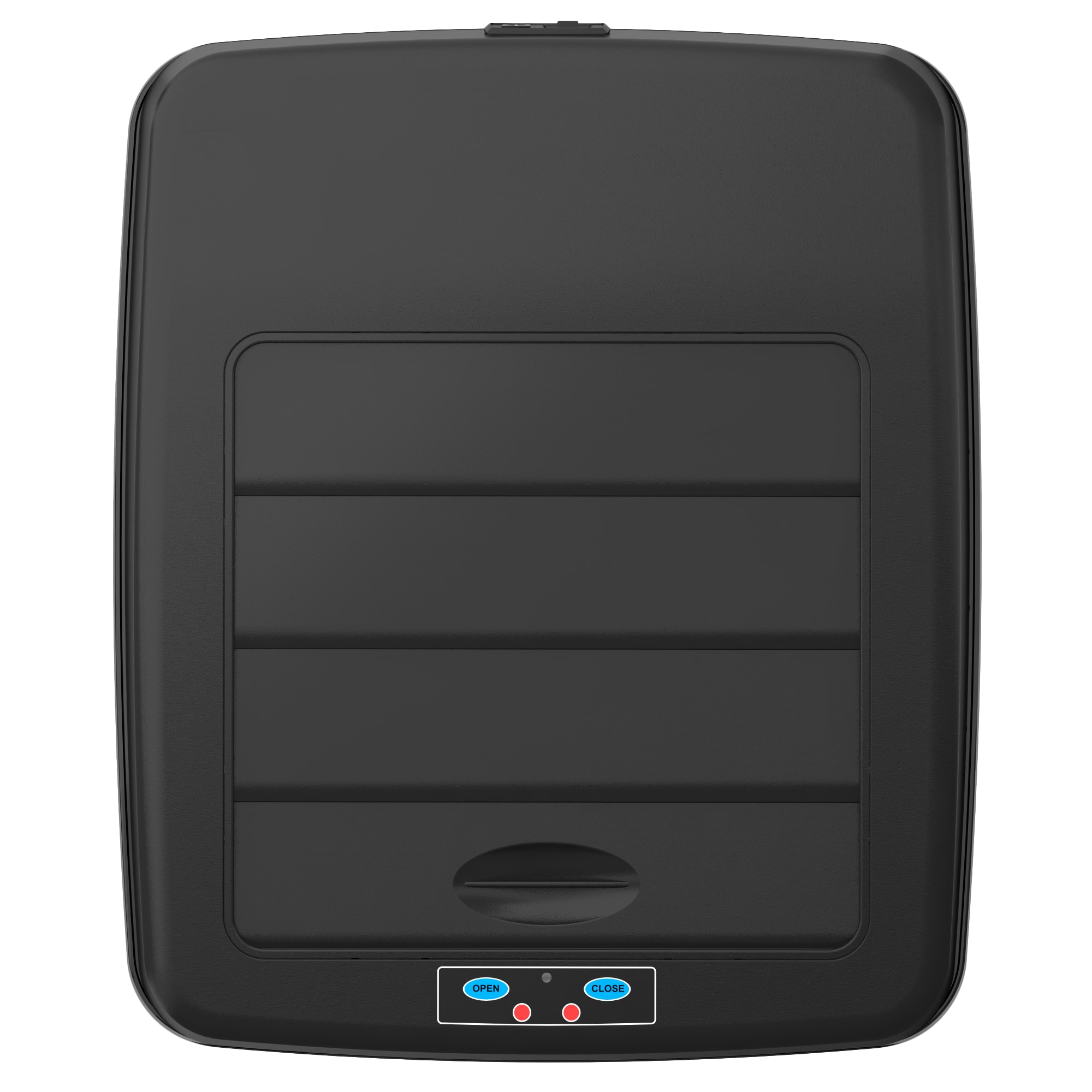 Alt View 13. iTouchless - 14 Gallon Sliding Lid Sensor Trash Can with AbsorbX Odor Control System, Automatic Kitchen Bin - Stainless Steel.