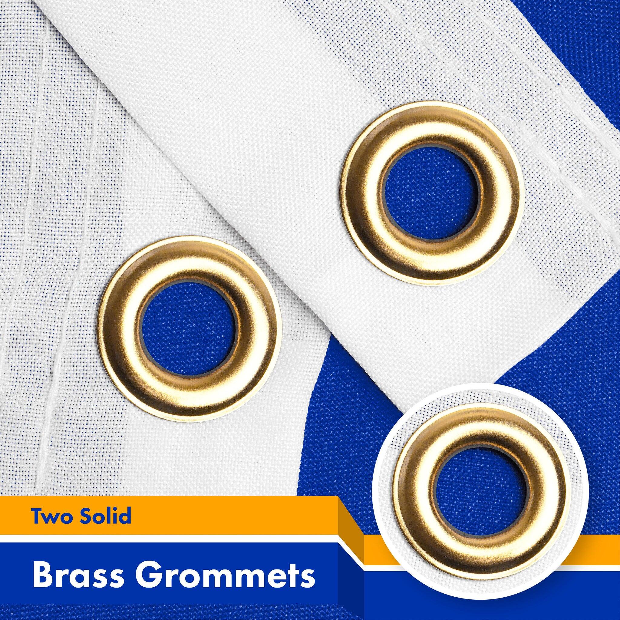 Two Solid Brass Grommets