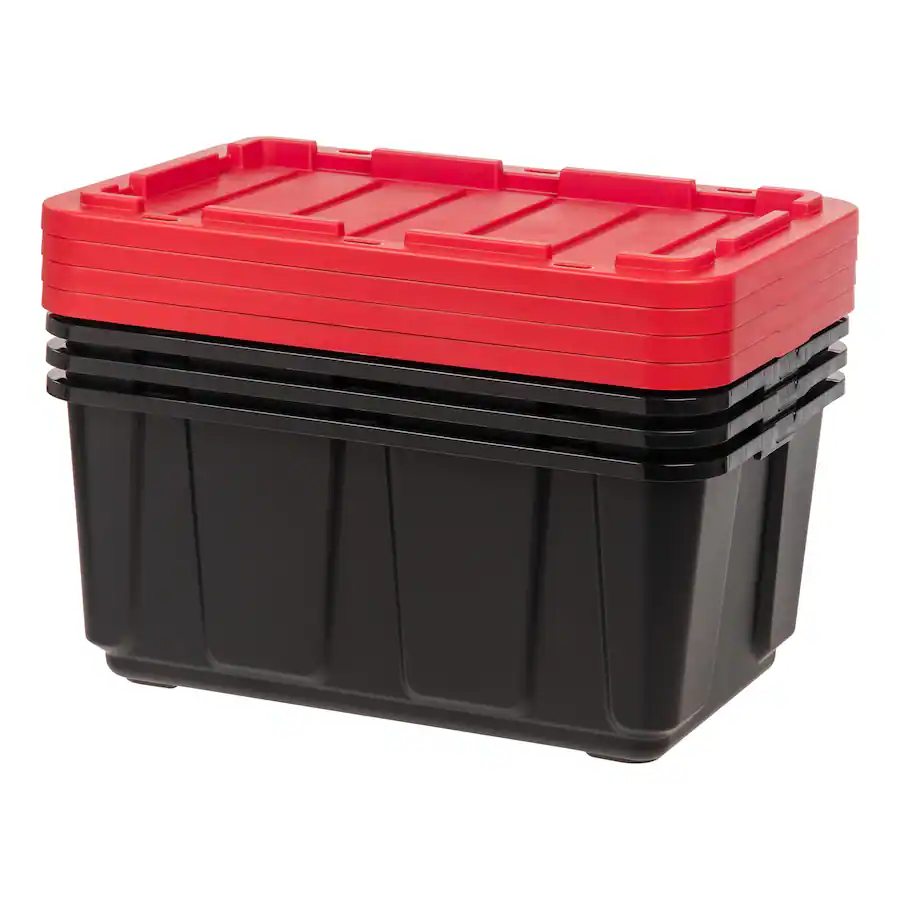 Large Body Containers IRIS USA 27Gal/108Qt Large All Weather Heavy Duty Stackable Storage ...