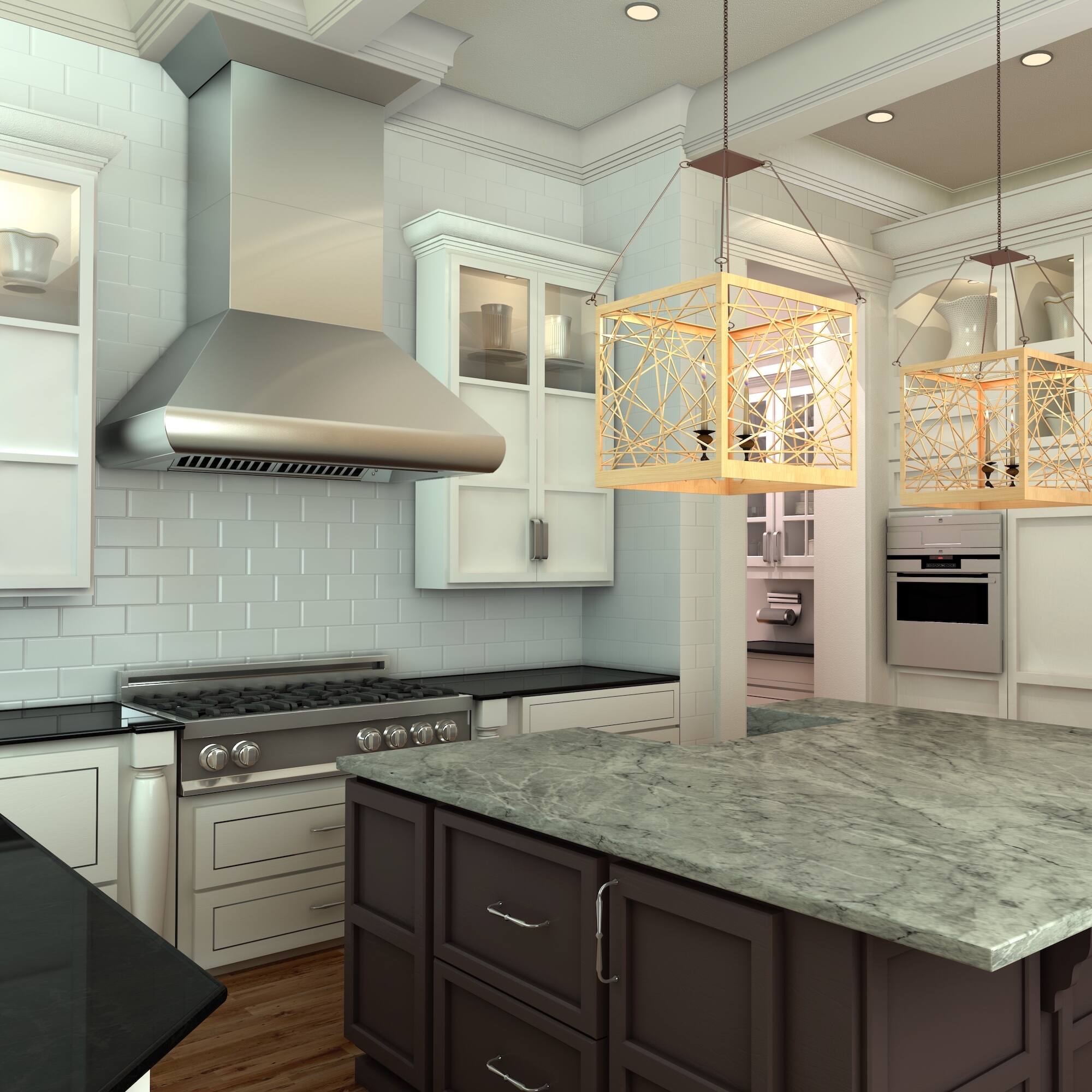 Alt View 4. ZLINE - Professional 36" Externally Vented Range Hood - Stainless steel.