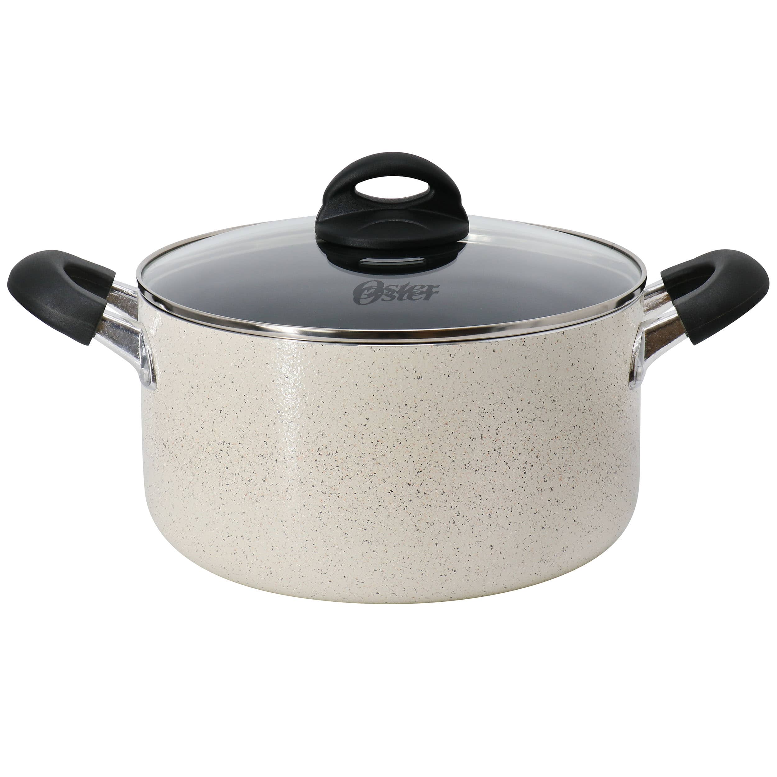 Oster - Clairborne 6 Quart Aluminum Nonstick Dutch Oven with Lid - Sand