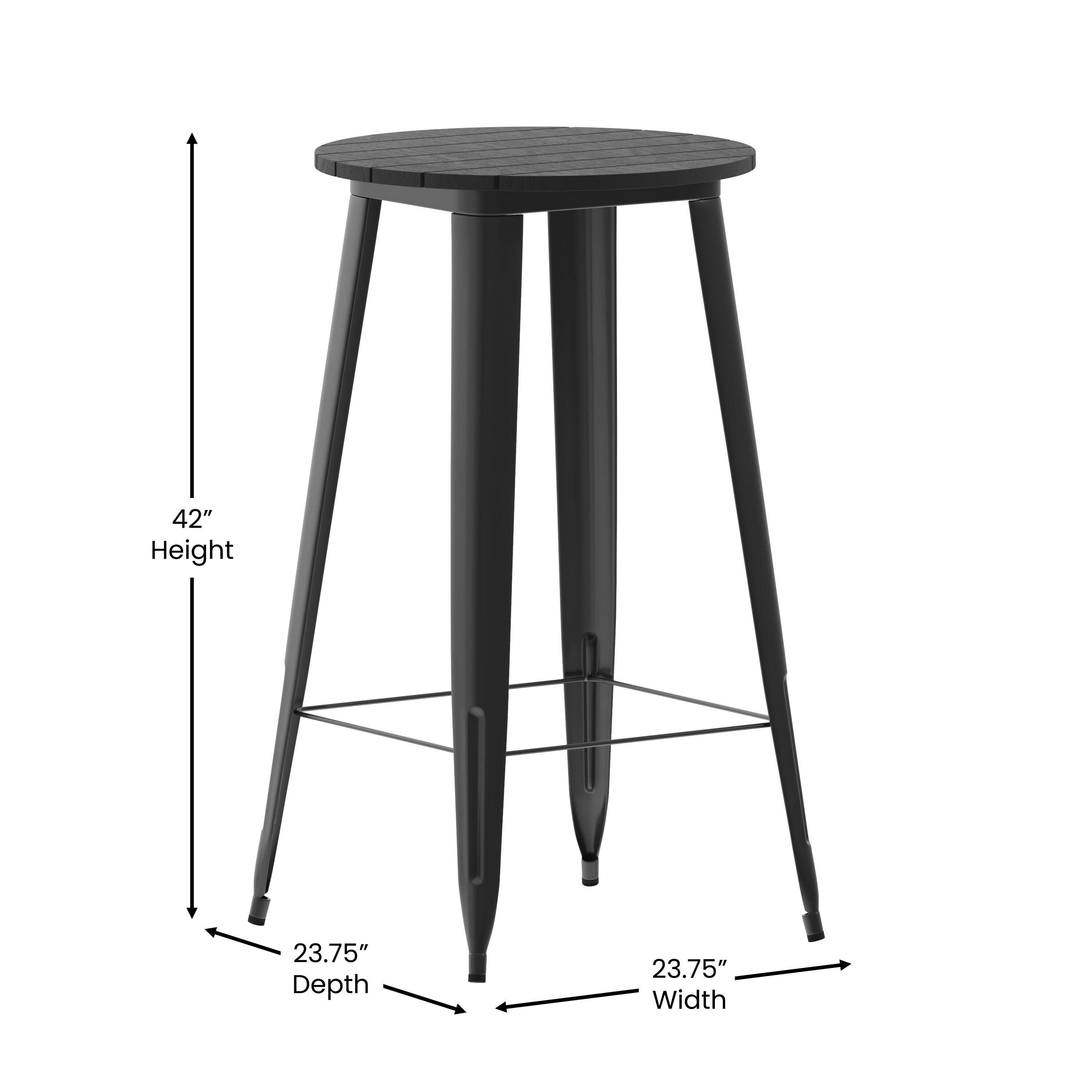 42" Height, 23.75" Depth, 23.75" Width