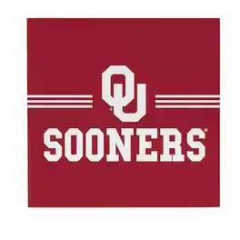 Evergreen Enterprises - Oklahoma Sooners 12" x 12" Wood Wall Sign - Multicolor