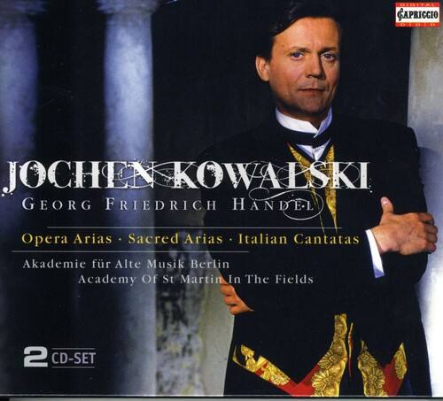Jochen Kowalski  
Georg Friedrich Handel  
Opera Arias • Sacred Arias • Italian Cantatas  
Akademie für Alte Musik Berlin  
Academy of St Martin in the Fields  
2 CD-SET