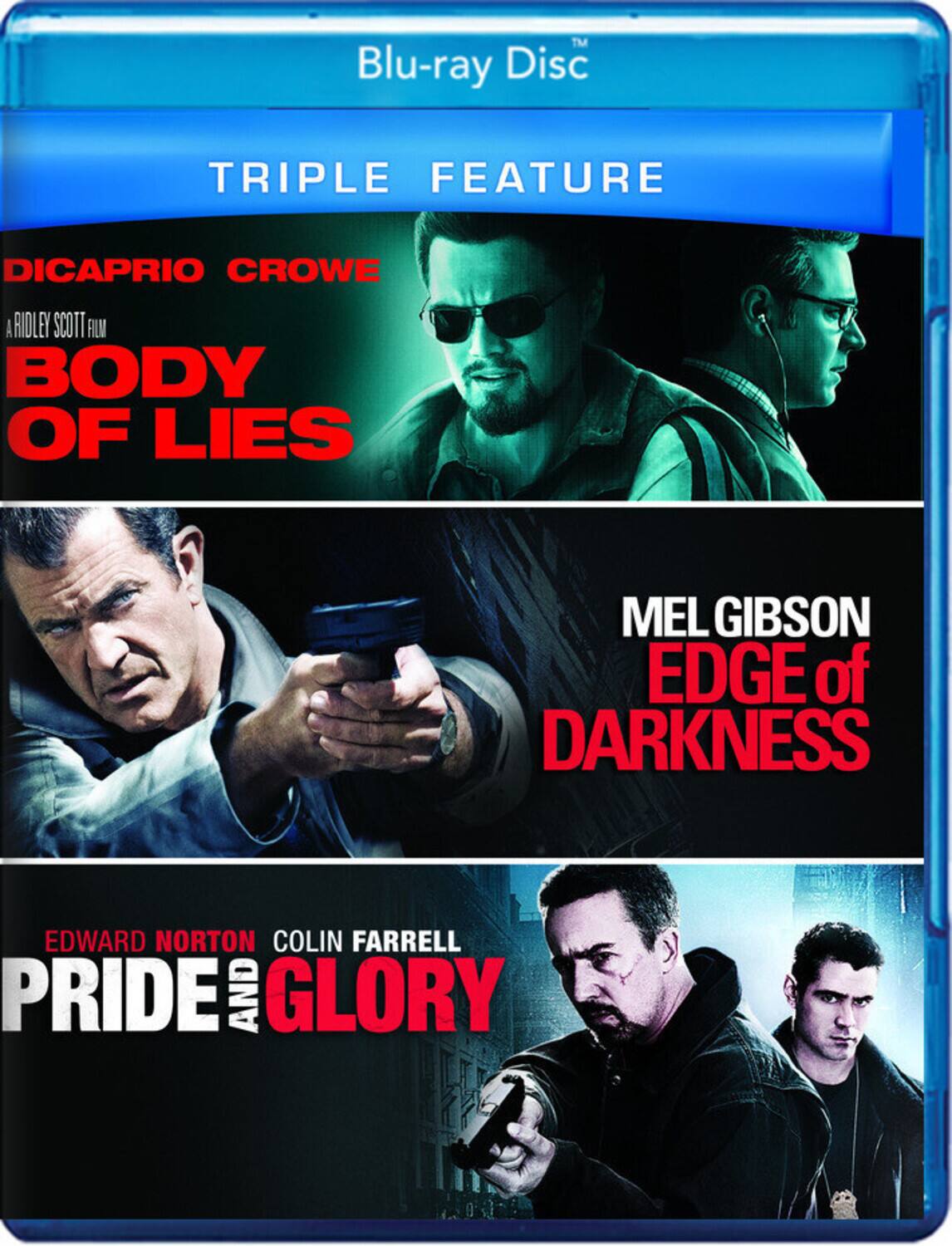Front. Body of Lies/Edge of Dark/Pride & Glo (MOD) (BluRay Movie).