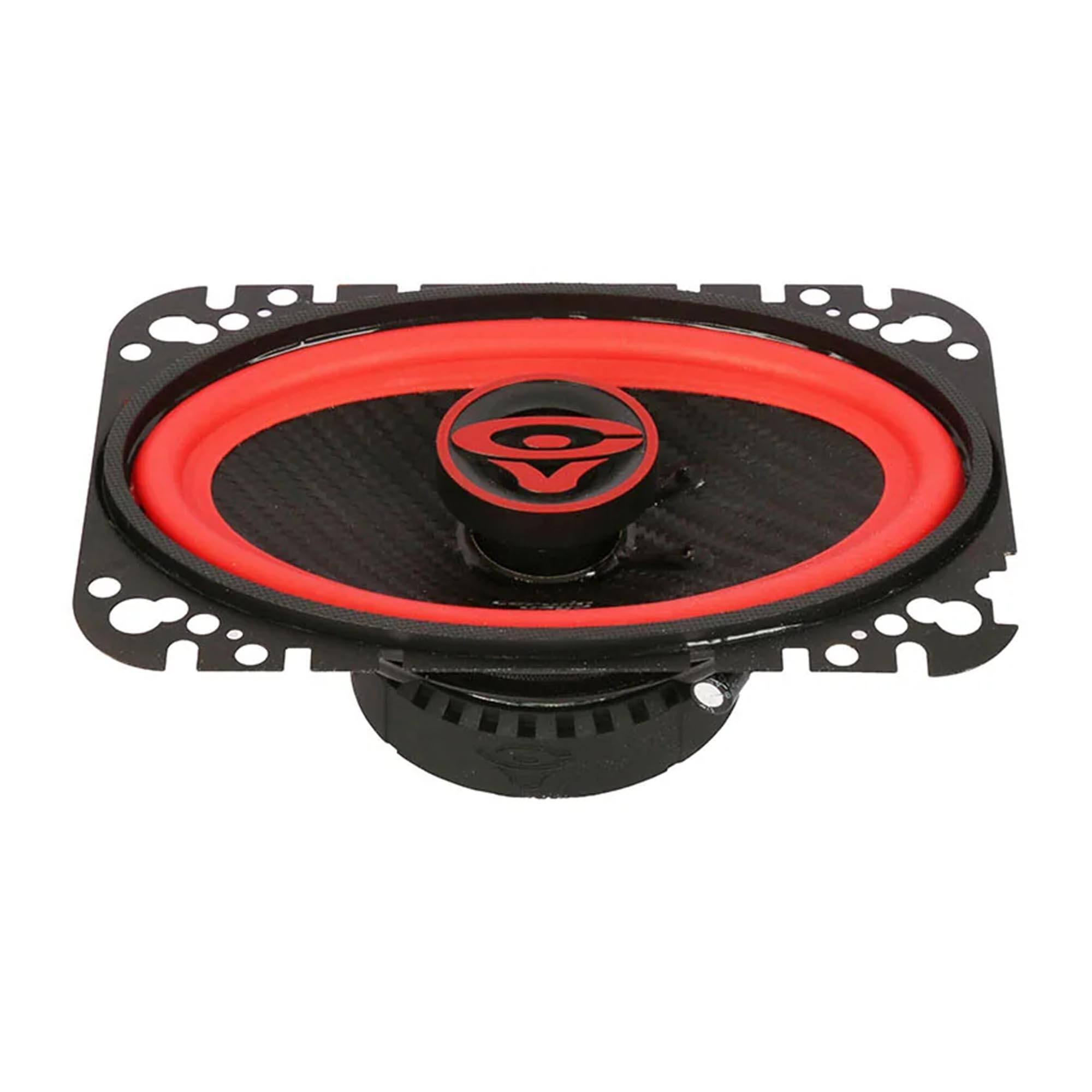 Alt View 10. Cerwin Vega - Cerwin Vega  - V46 Vega 2025 Edition - 4"x6" 2-Way Coaxial Full Range Speakers (4Ω) - Black and Red.