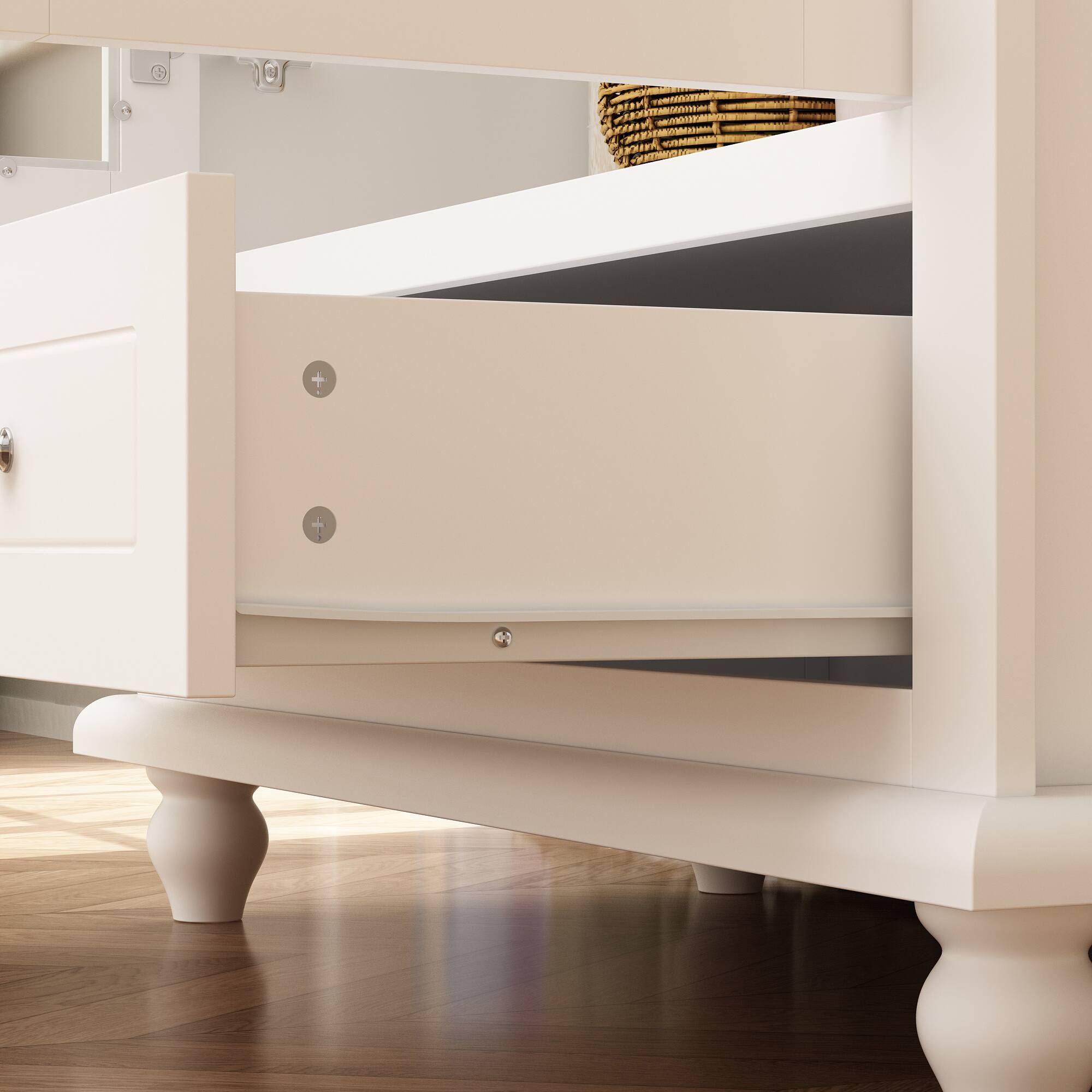 Alt View 2. Famapy - Famapy Display Cabinet Buffet Showcase & Organize in Style Credenzas - White.