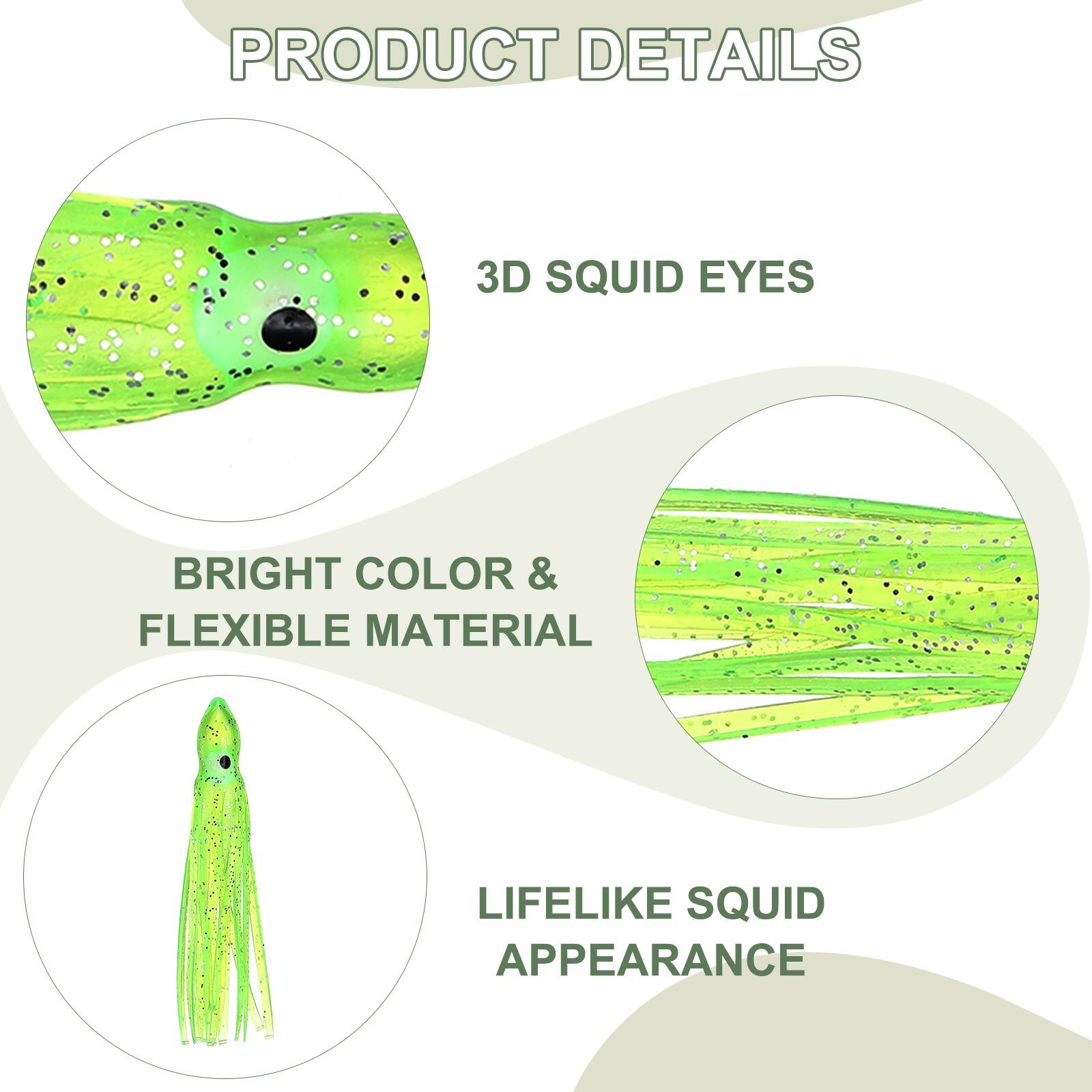 PRODUCT DETAILS

3D SQUID EYES

BRIGHT COLOR & FLEXIBLE MATERIAL

LIFELIKE SQUID APPEARANCE