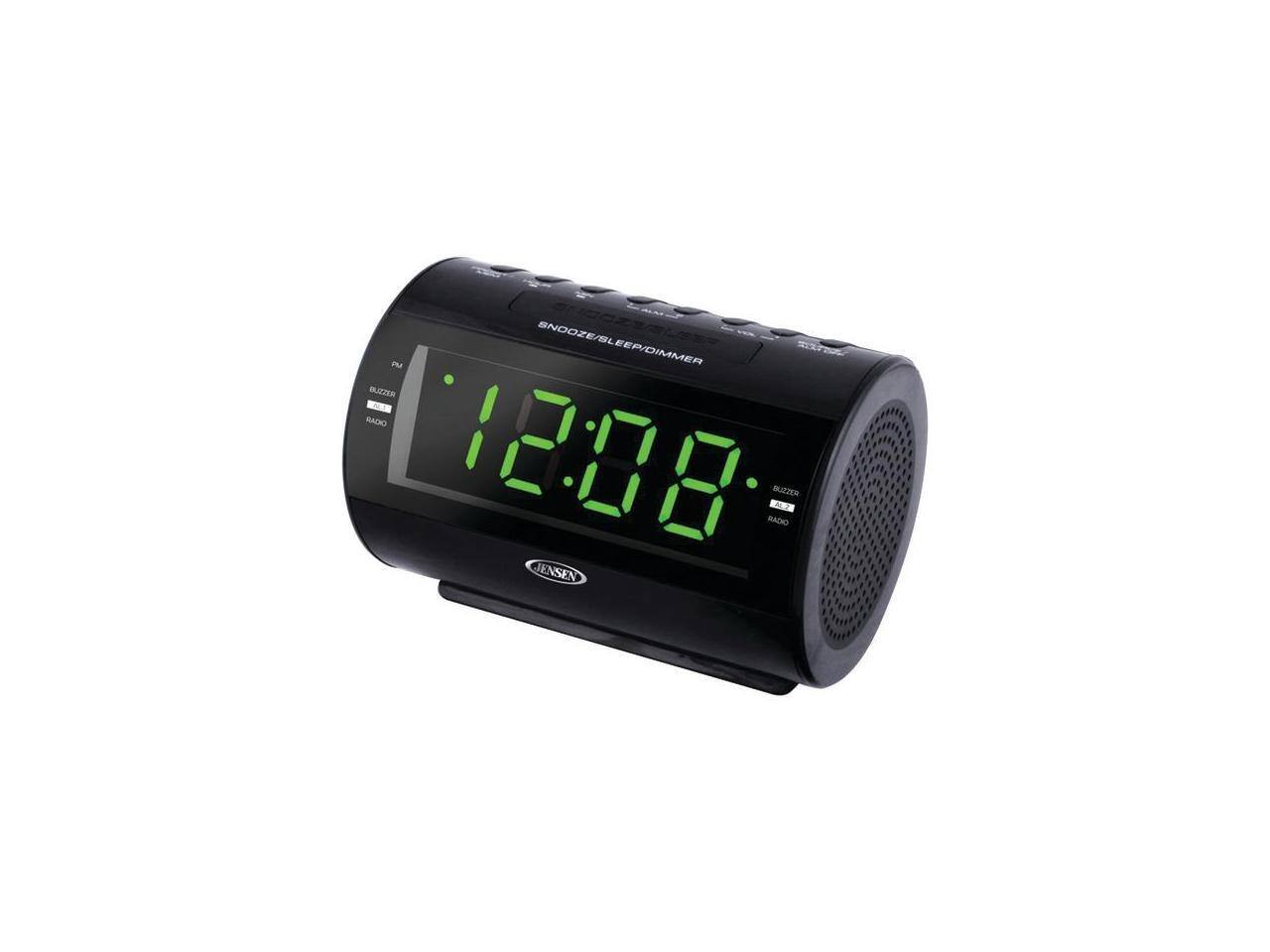 SNOOZE/ SLEEP/ DIMMER  
BUZZER  
RADIO  
12:08  
JENSEN