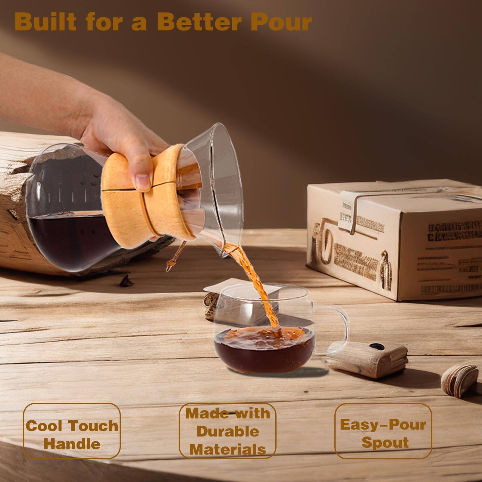 Built for a Better Pour

- Cool Touch Handle
- Made with Durable Materials
- Easy-Pour Spout
