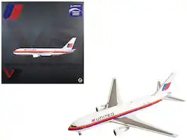 Boeing 767-200ER Commercial Aircraft "United Airlines" (N611UA) White w/ Stripes 1/400 Diecast Model by V1:400