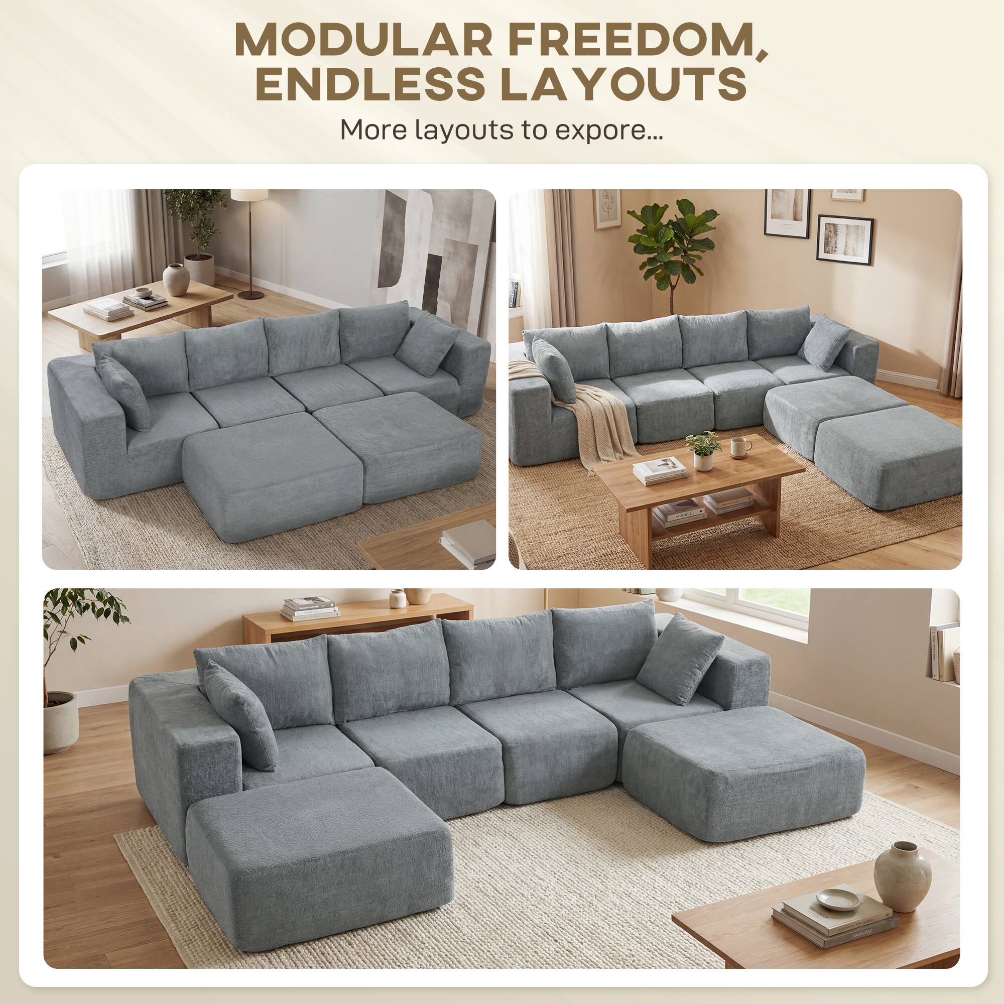 MODULAR FREEDOM, ENDLESS LAYOUTS  
More layouts to explore...