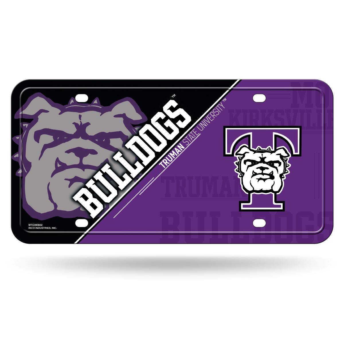 Truman State Bulldogs 12x6 Metal License Plate Auto Tag