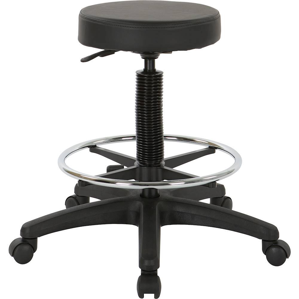 Alt View 11. WorkSmart - Pneumatic Drafting Chair - Black.