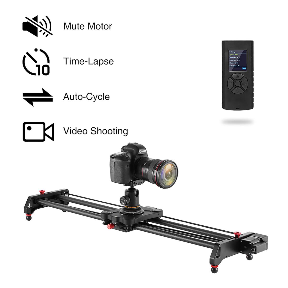 Mute Motor Time-Lapse 10 Auto-Cycle Video Shooting