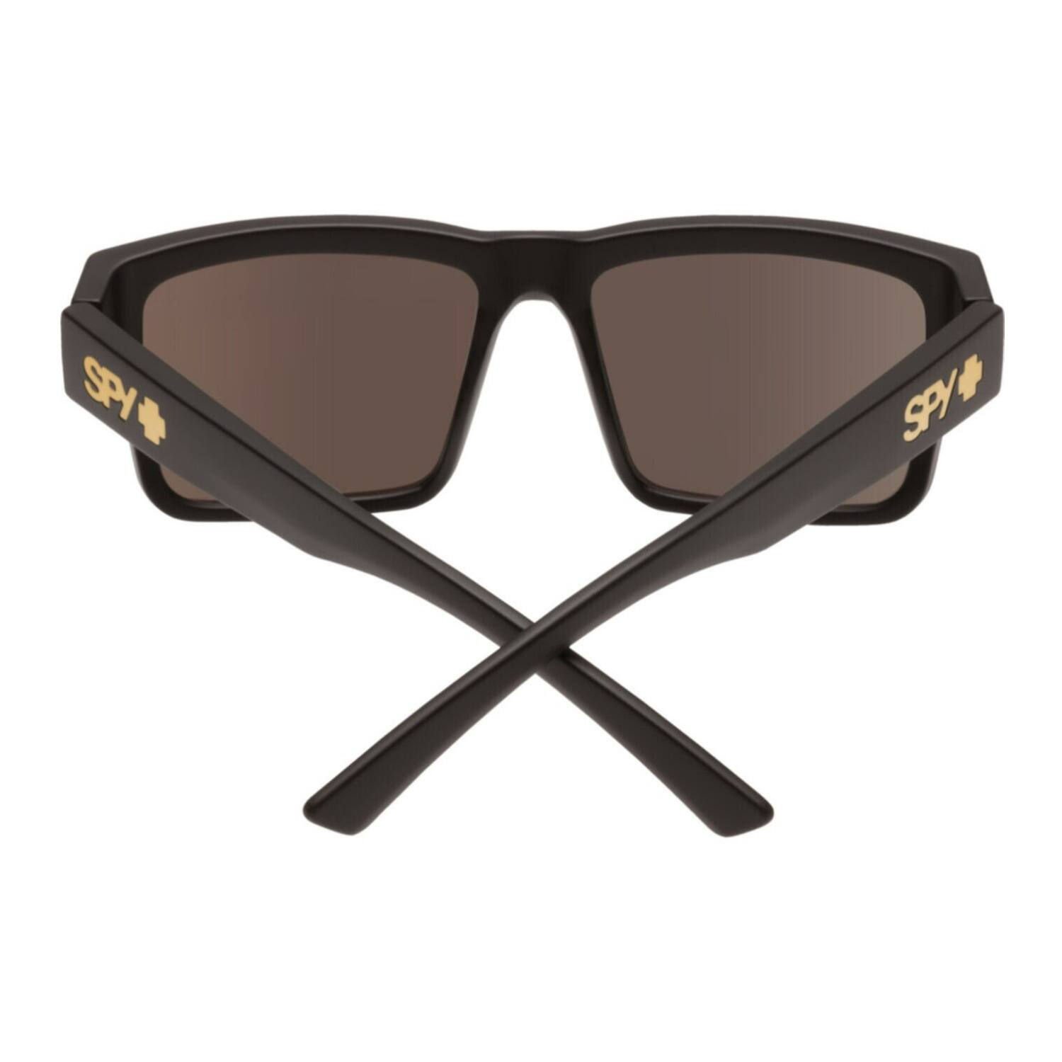 Back. Spy Optic - Spy Optic Montana Sunglasses with Black Soft Matte Frame and HD Plus Bronze Lens - Black/Gold.