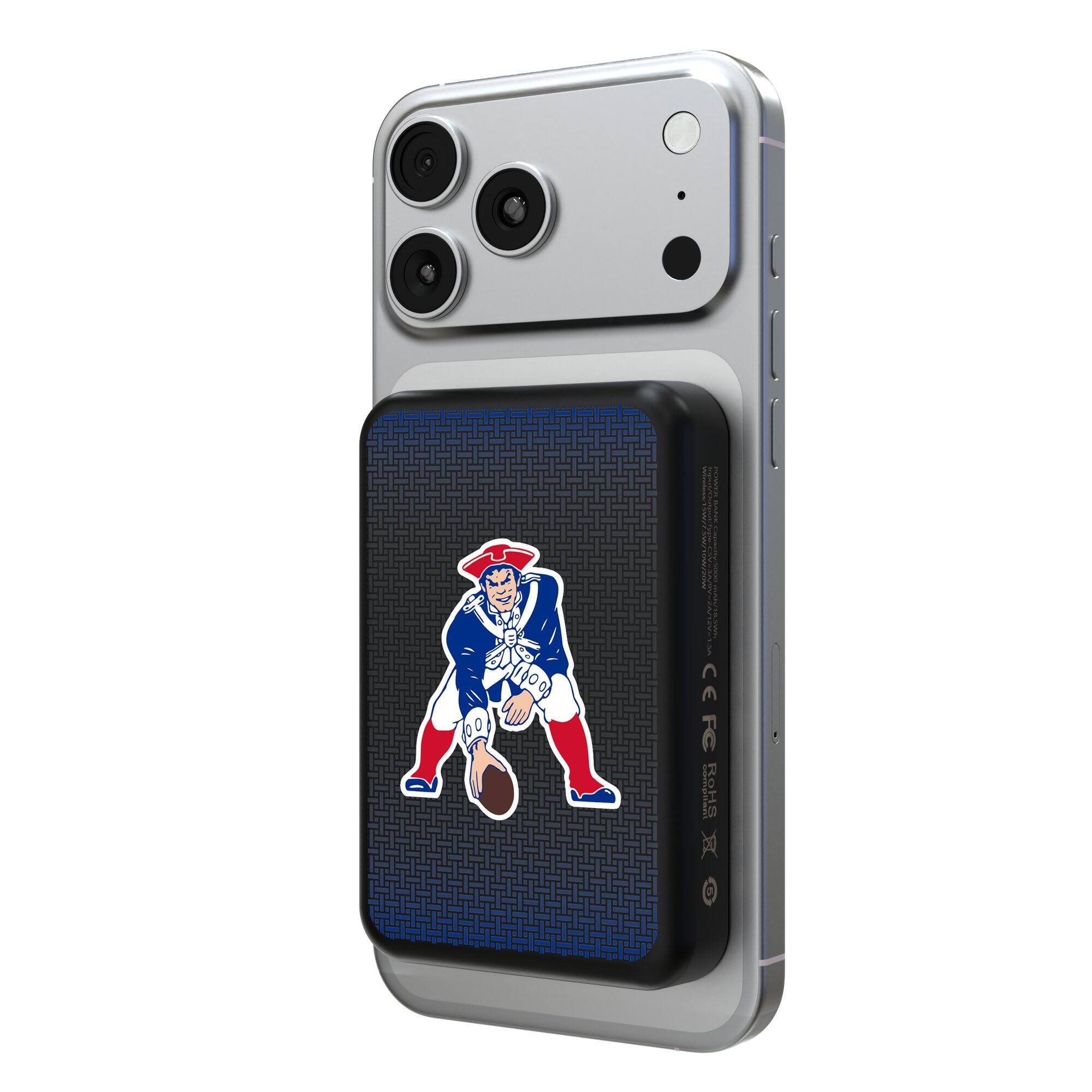 Front. Keyscaper - Wireless Magnetic Power Bank - Black.