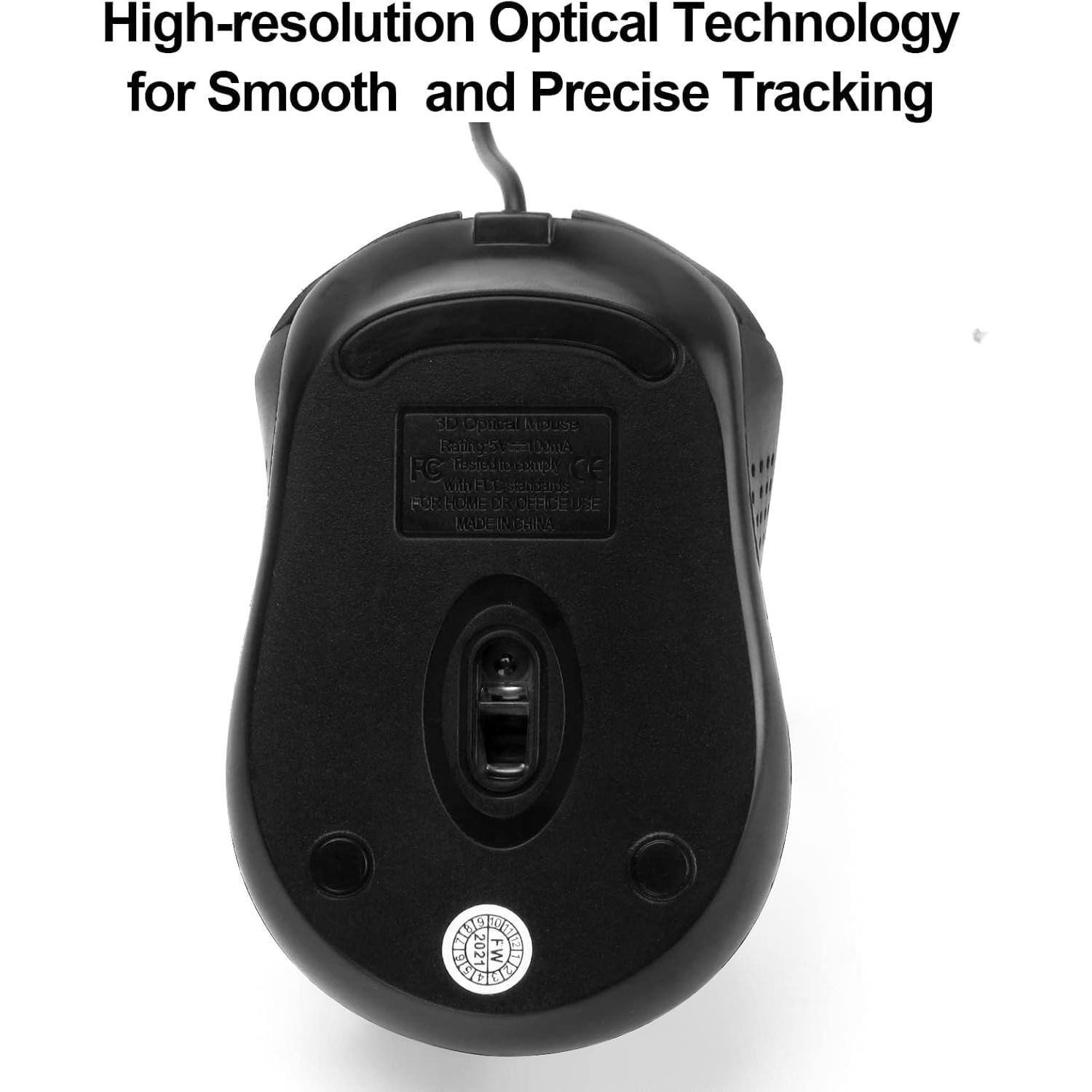 Earthley Blooms Wired Computer Mouse Usb For Right Or Left Hand Durable ...