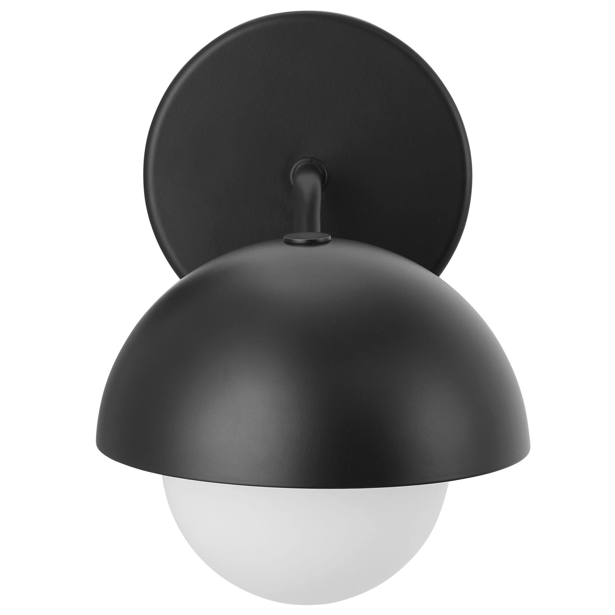Alt View 4. Modway - Eclipse Globe Wall Sconce by Modway - Black.
