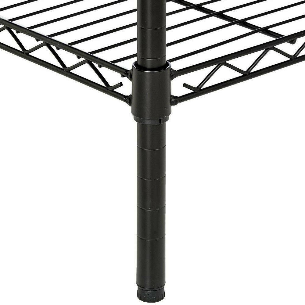 Alt View 3. Winado - Home Kitchen Garage Wire Shelving 5 Layer Tier Storage Rack Unit Shelves Metal - Black.