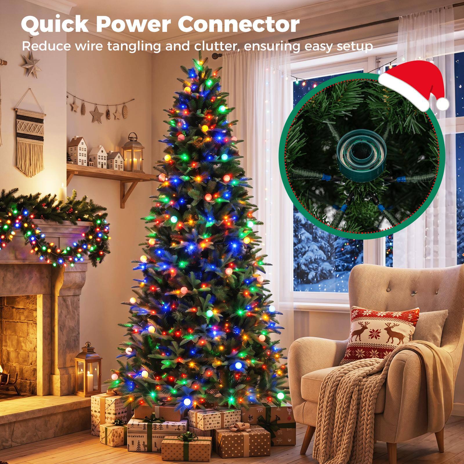 Quick Power Connector  
Reduce wire tangling and clutter, ensuring easy setup