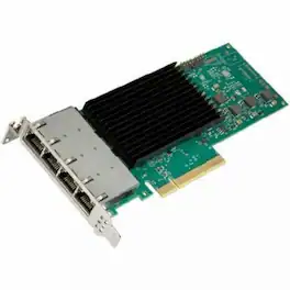Ethernet Network Adapter - PCI Express 4.0 x8 - 10 Gbit/s Data Transfer Rate - Intel E610-XAT2 - 4 Port(s) - 4 - Black