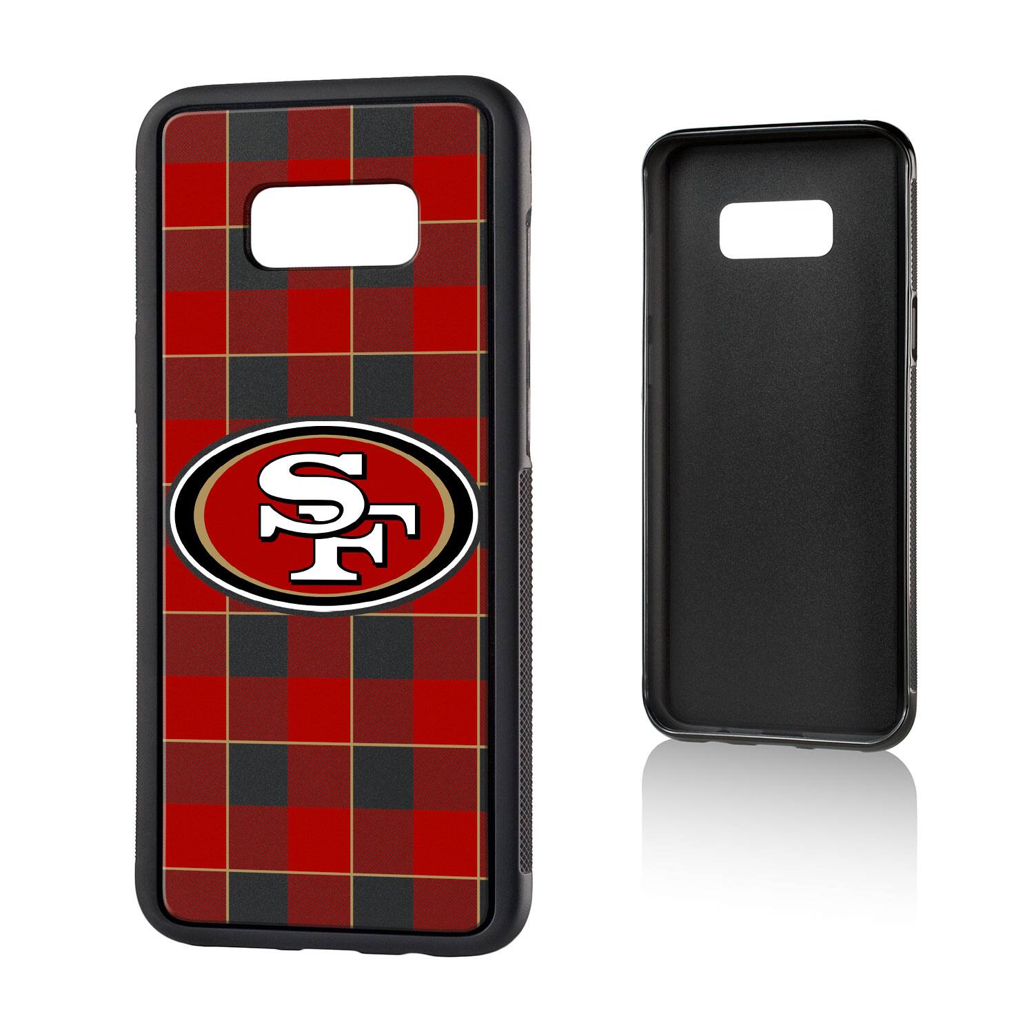 Alt View 2. Keyscaper - San Francisco 49ers Galaxy Plaid Design Bump Case - S20 Plus - Multicolor.