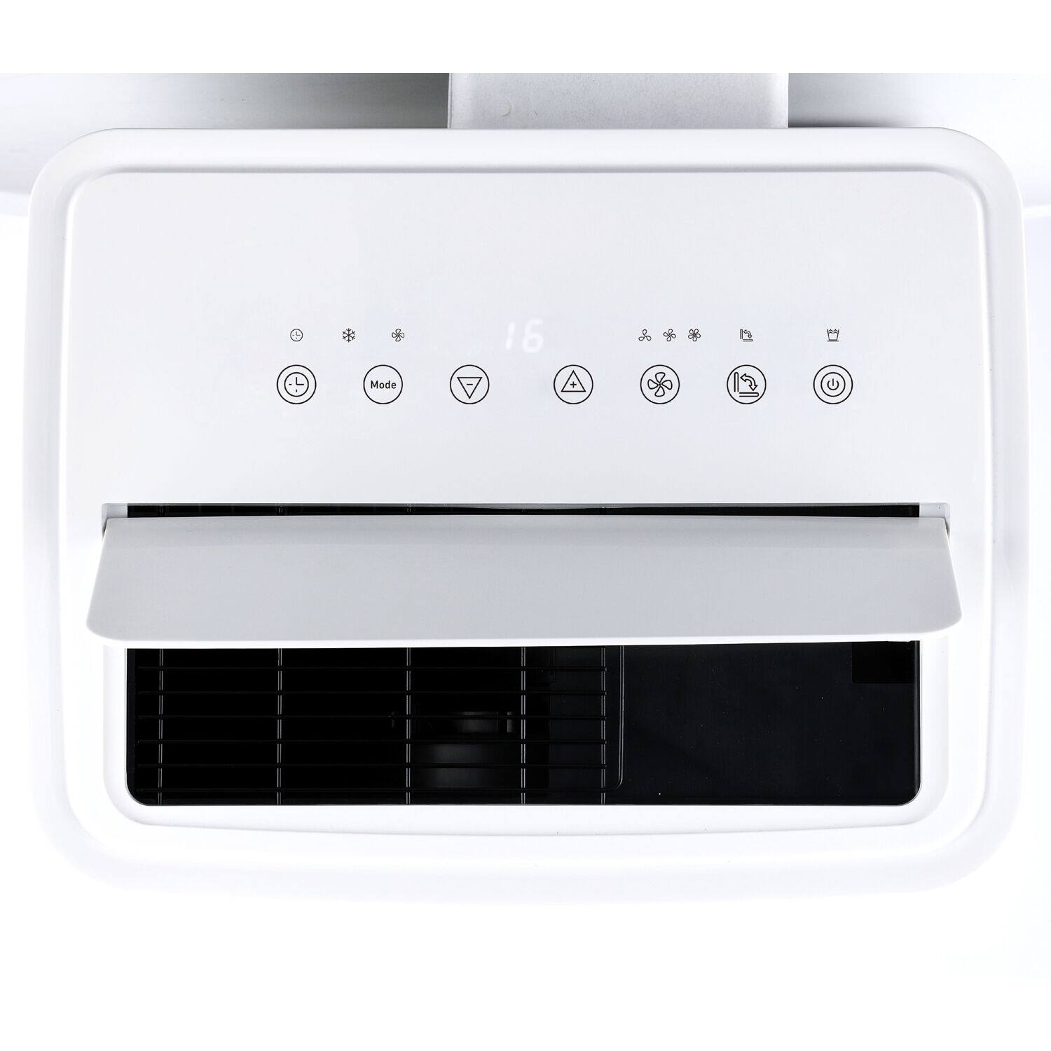 Alt View 27. Whirlpool - 12,000 BTU ASHRAE (8,300 BTU SACC) Portable Air Conditioner - white.