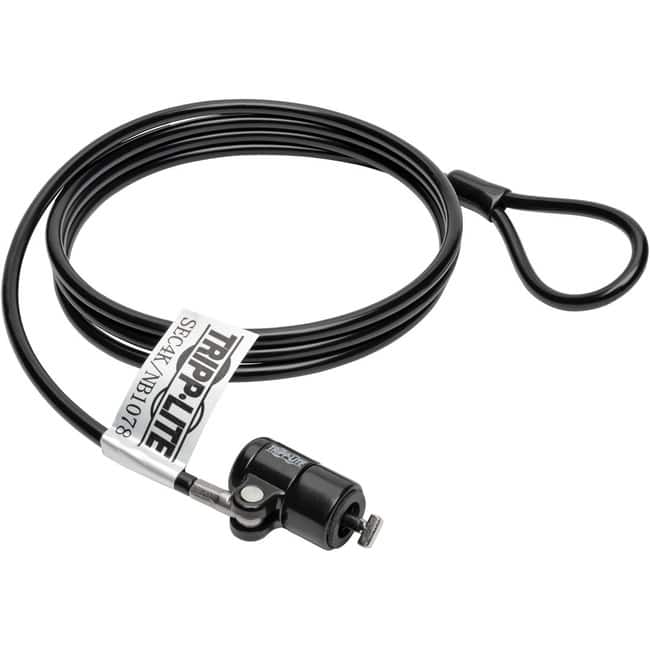 Eaton Tripp Lite Series Security Lock for Laptops and Peripherals, Keyed, 4 ft. (1.22 m) Cable - Polyvinyl Chloride