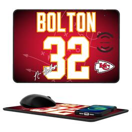 Keyscaper - Nick Bolton Kansas City Chiefs Wireless Charger and Mouse Pad - Black