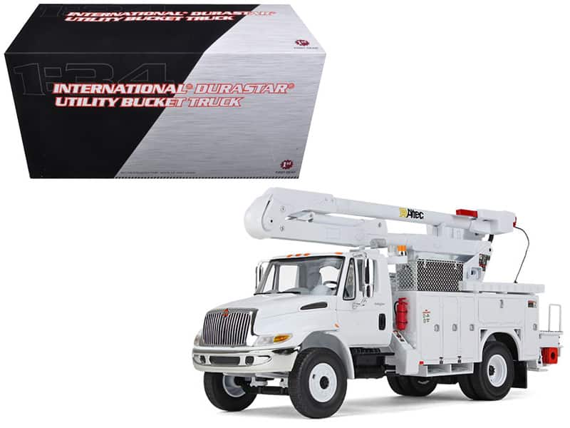 "International DuraStar Utility Bucket Truck ""Altec"" White 1/34 Diecast Model by First Gear" price history on PriceWatchPro