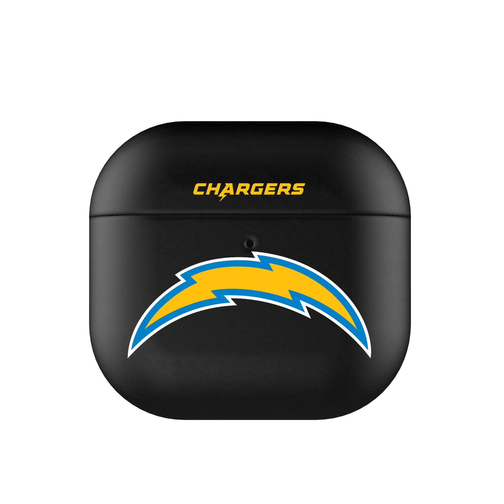 Front. Keyscaper - Los Angeles Chargers Los Angeles Chargers Insignia AirPods 4th Generation Case Cover - No Size - Black.