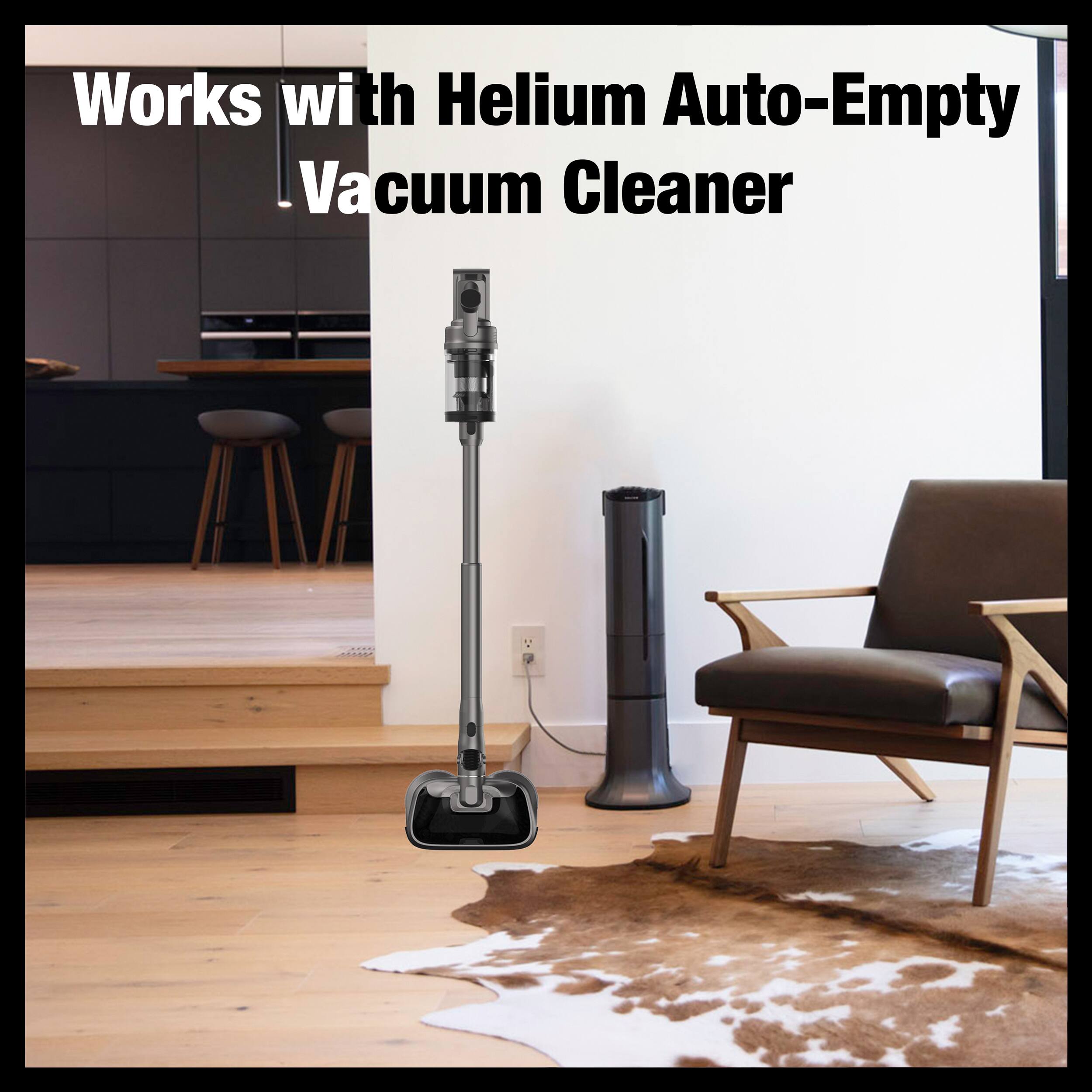 Works with Helium Auto-Empty Vacuum Cleaner
