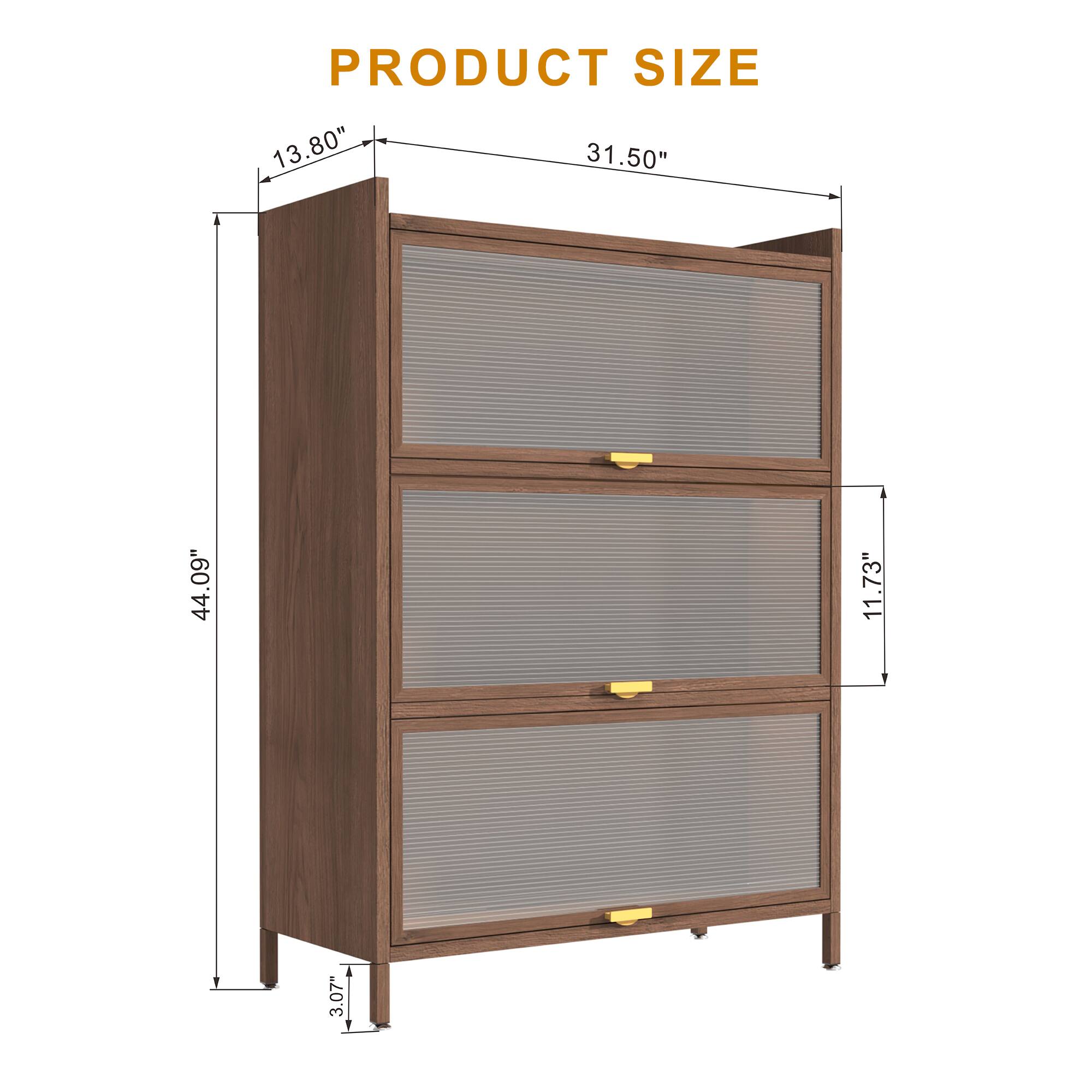 PRODUCT SIZE

- Height: 44.09"
- Width: 31.50"
- Depth: 13.80"
- Shelf Height: 11.73"
- Leg Height: 3.07"