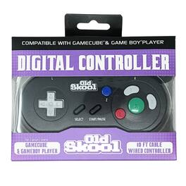 Old Skool - Digital Controller for Gamecube and Gameboy Player - Black
