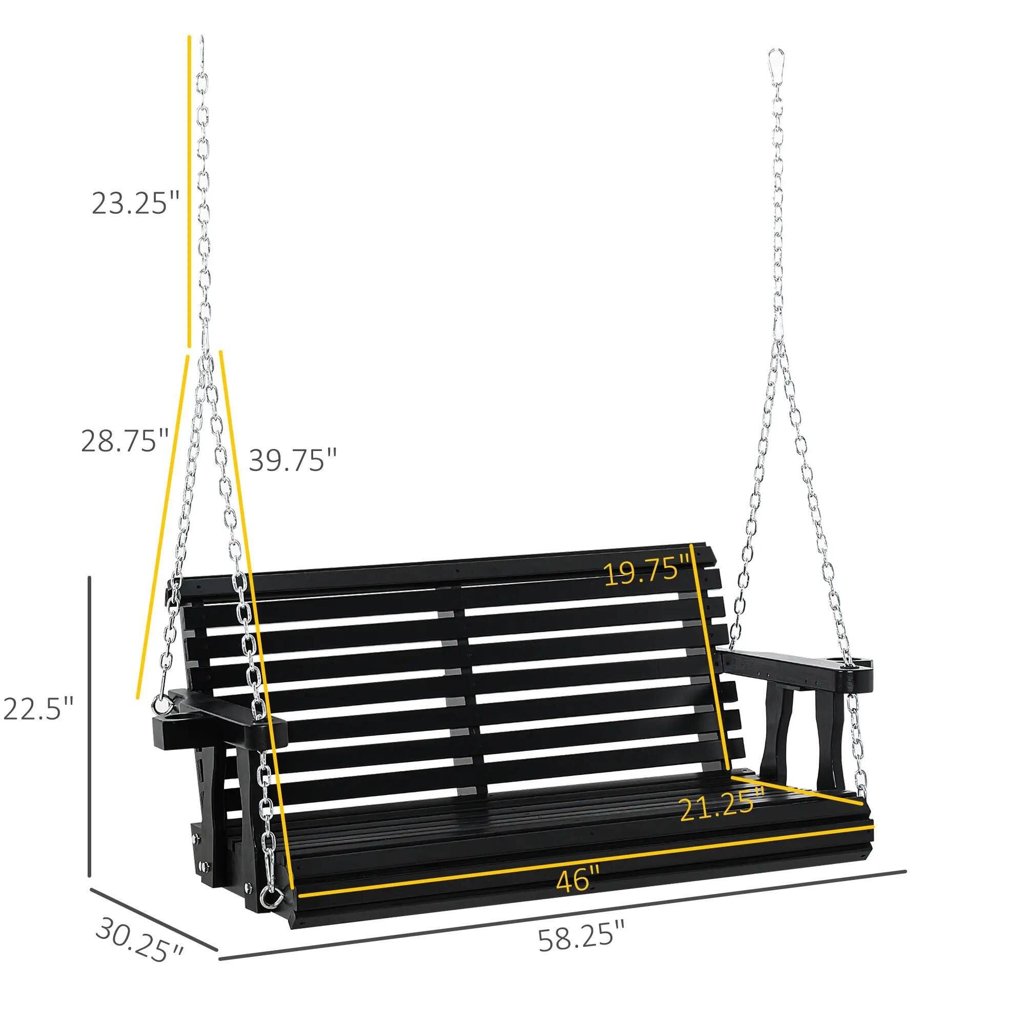 The corrected measurements from the image are:

- 23.25"
- 28.75"
- 39.75"
- 19.75"
- 22.5"
- 30.25"
- 46"
- 58.25"