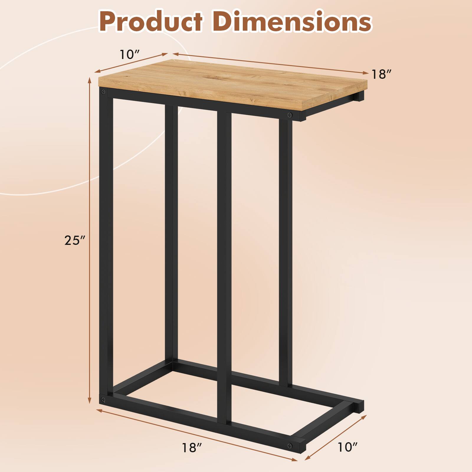 Product Dimensions: 10" x 18" x 25" x 18" x 10"