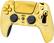 Angle. Custom Controllerzz - Custom Wireless Controller for PS5 - Gold & Gold Chrome Inserts.