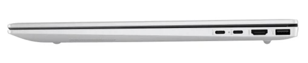 Alt View 4. HP - HP OmniBook 5 16-ag1075cl Glacier Silver Laptop, Ryzen AI 7 350, 32GB, 1TB SSD, 16.0 (1920x1200), 860M, W 11 Pro - Glacier Silver.