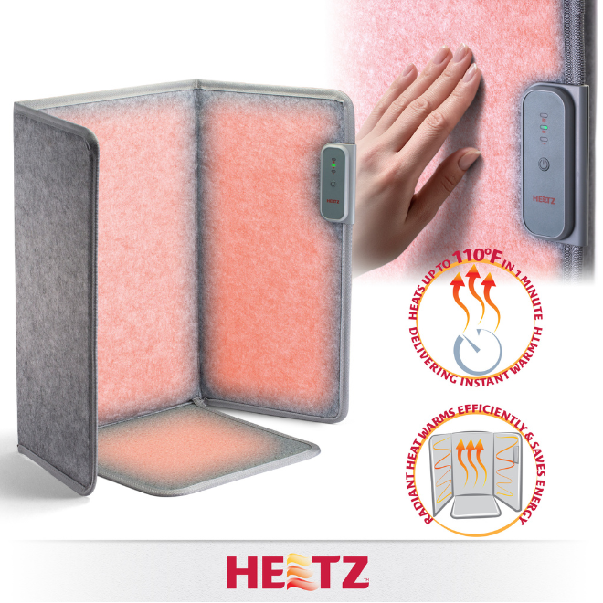 HEATZ

- RECESSED HEAT DELIVERING INSTANT WARMTH
- RADIANT HEAT WARMS EFFICIENTLY & SAVES ENERGY
- REACHES UP TO 110°F IN 1 MINUTE
