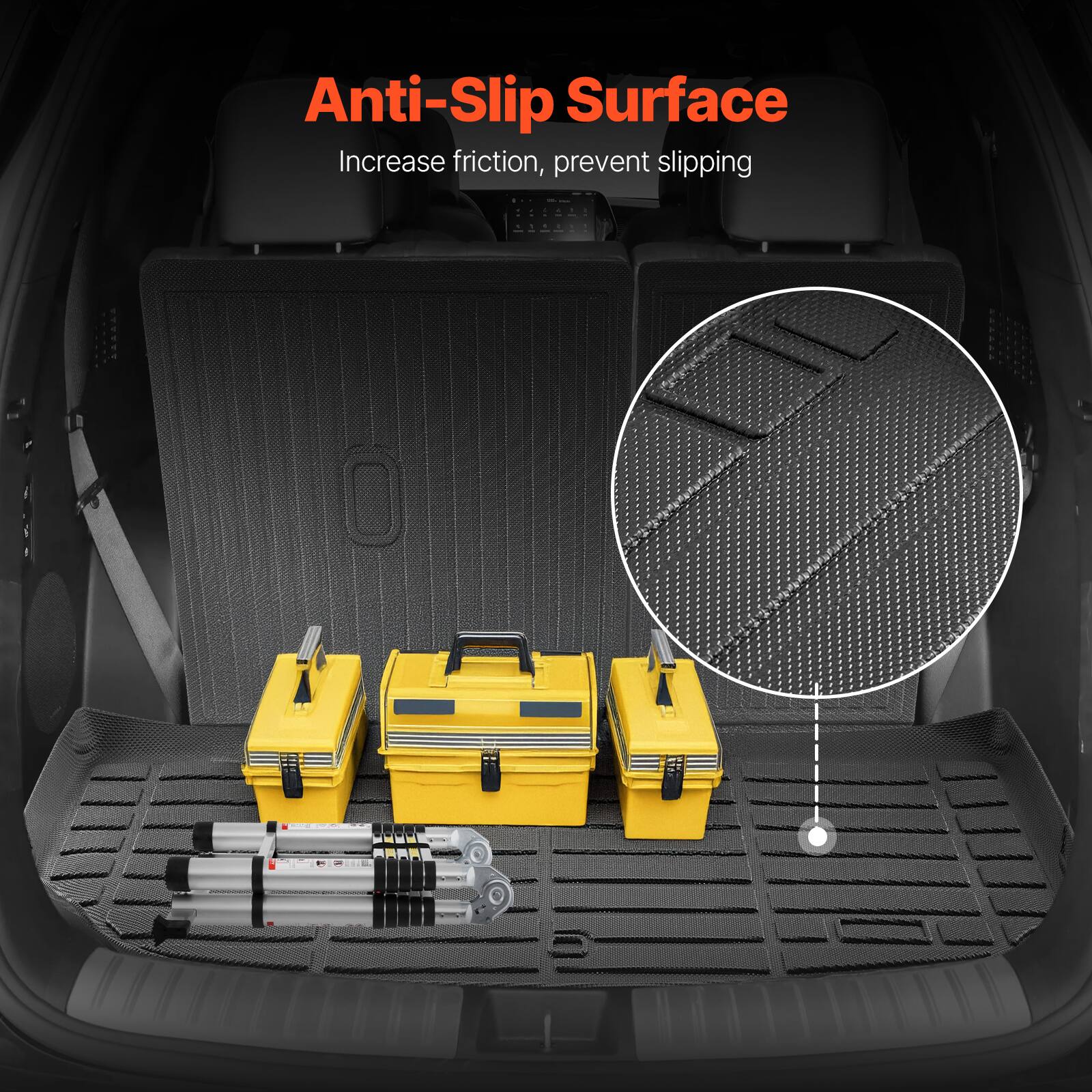 Anti-Slip Surface  
Increase friction, prevent slipping