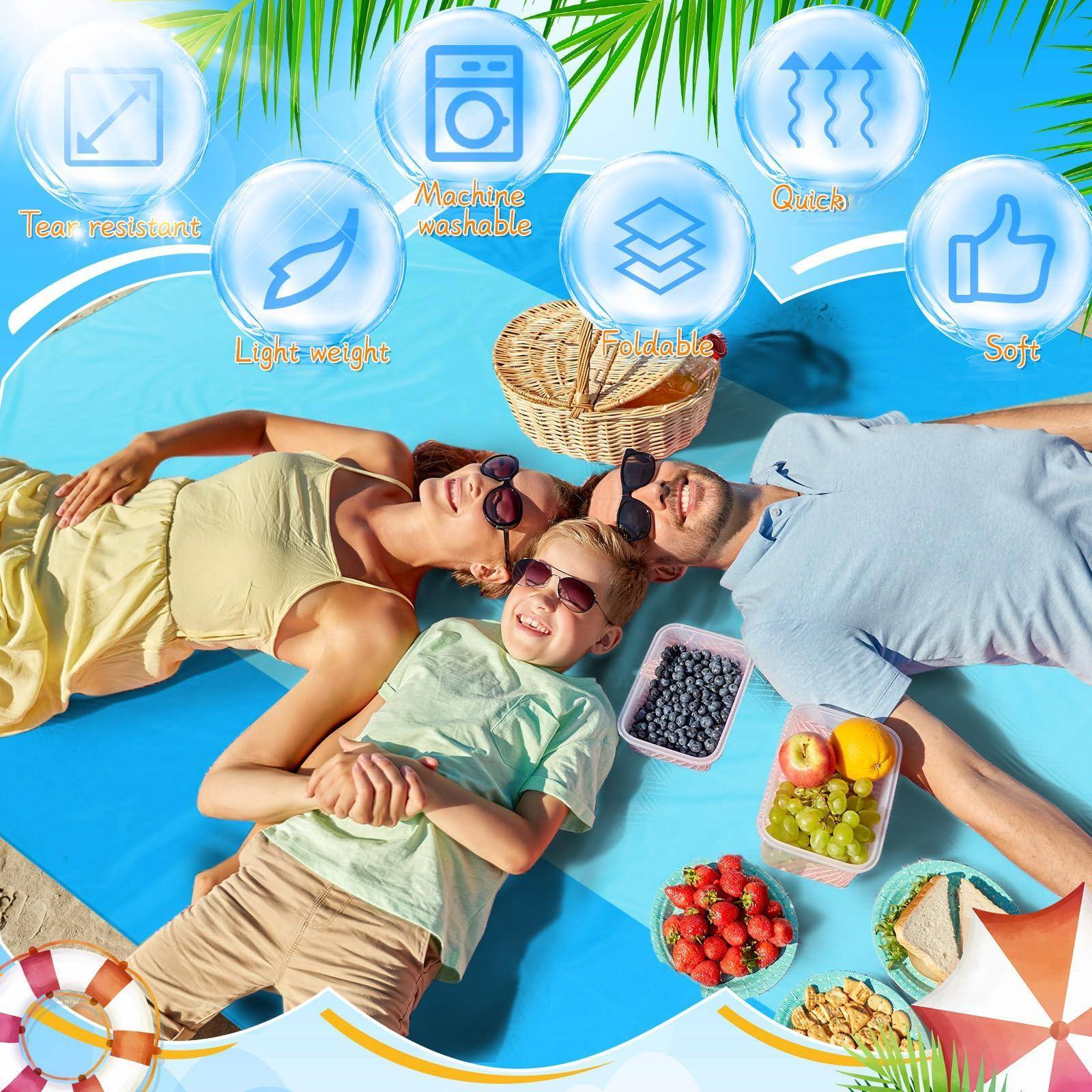 - Tear resistant
- Machine washable
- Light weight
- Quick
- Foldable
- Soft