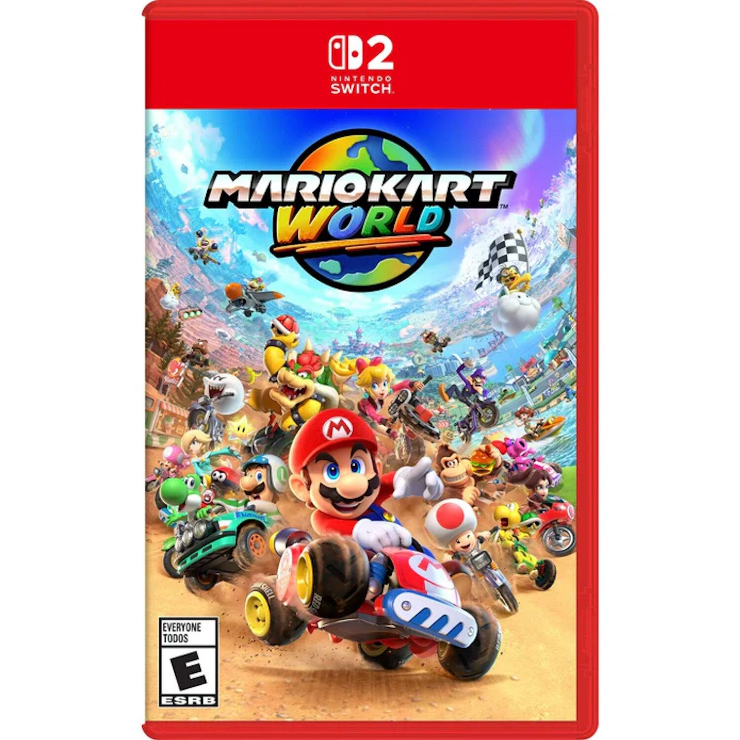 Nintendo Switch  
Mario Kart World  
Everyone  
Todos  
ESRB