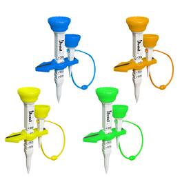 Kproduct4u - Birdie1 Smart Golf Tees (Long Tees + Short Tees), Yellow, Green, Blue, and Orange, 4 pack, Gift Set - Multi
