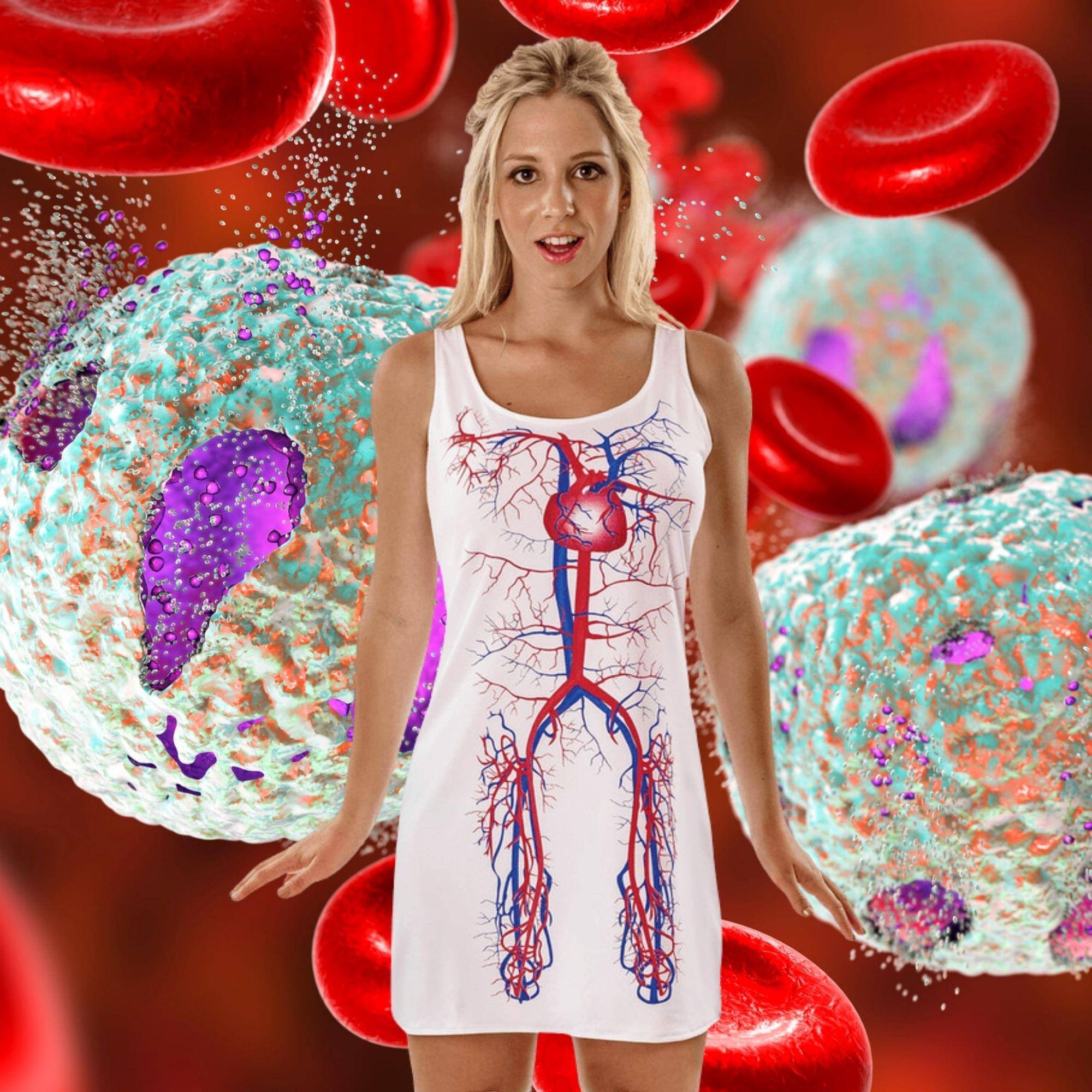Alt View 3. Orion Costumes - Novelty Artery Dress Adult Costume X-large - Multi-Colored.