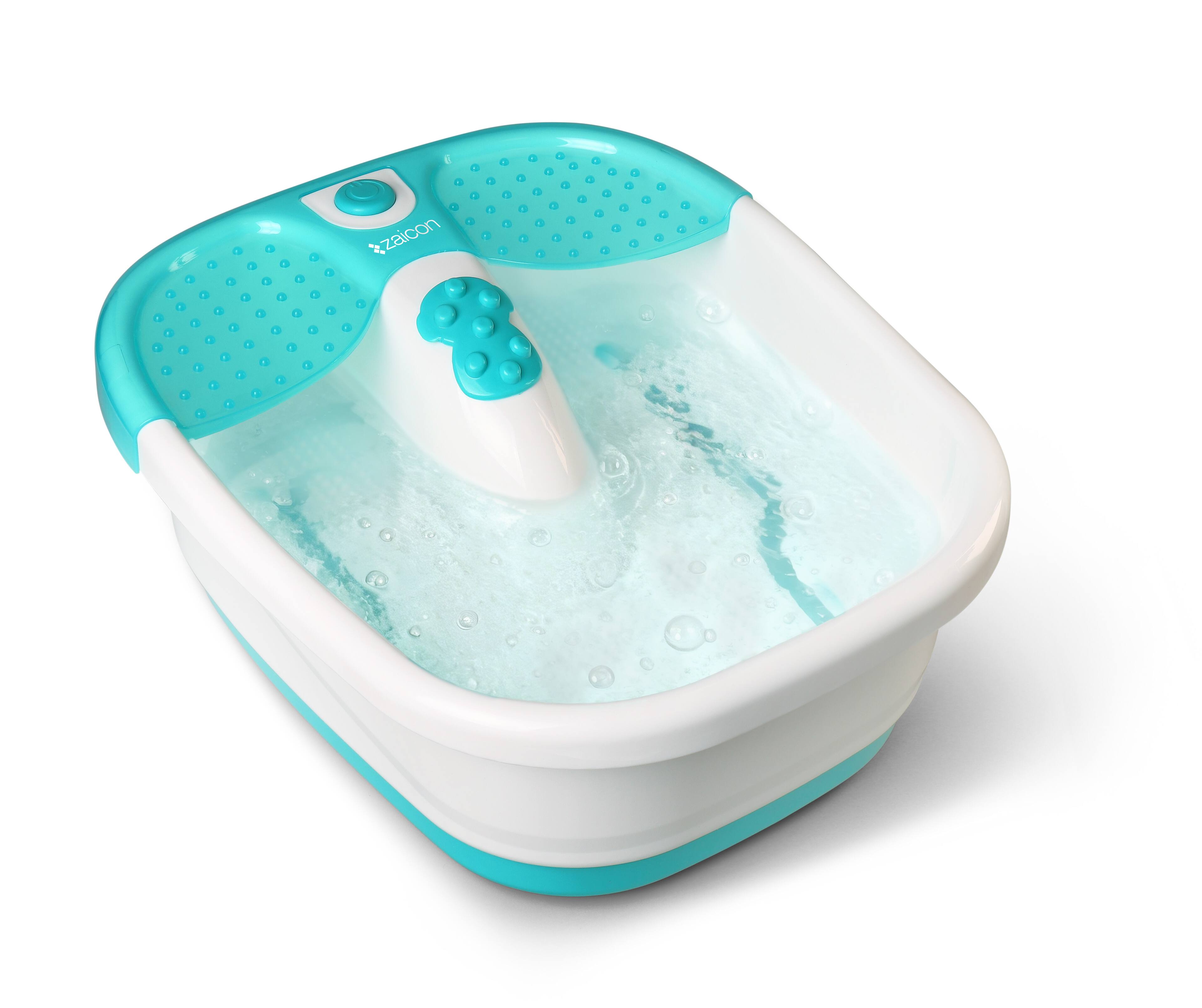 Front. Zaicon - Zaicon Foot Bath Massager - Turquoise/Aqua & White.