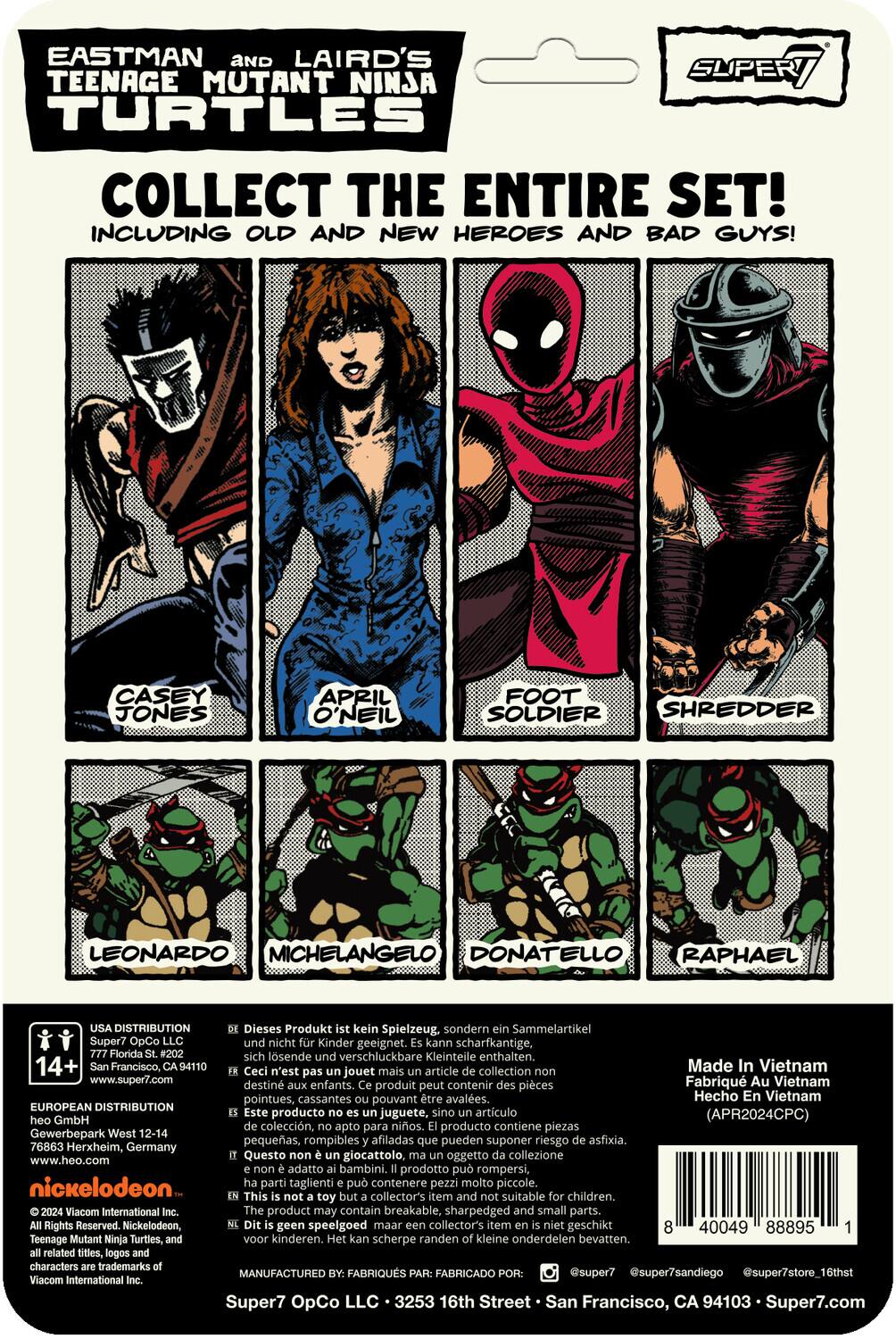 Super7 Teenage Mutant Ninja Turtles (Eastman and Laird's) ReAction
