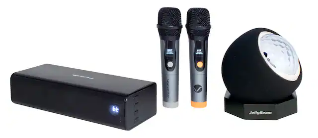 Front. VocoPro - K-BOX-GO Karaoke System - BLACK.
